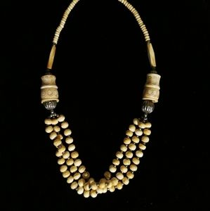 Carved Bone Necklace